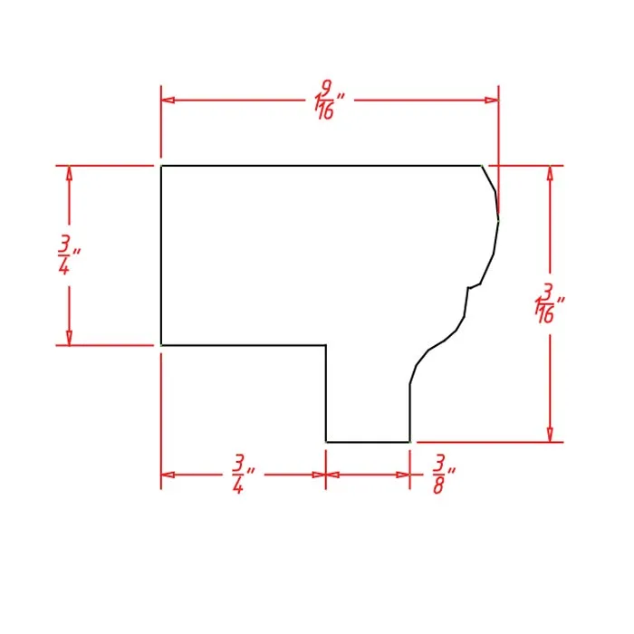 Red Cherry Moldings · Light Rail