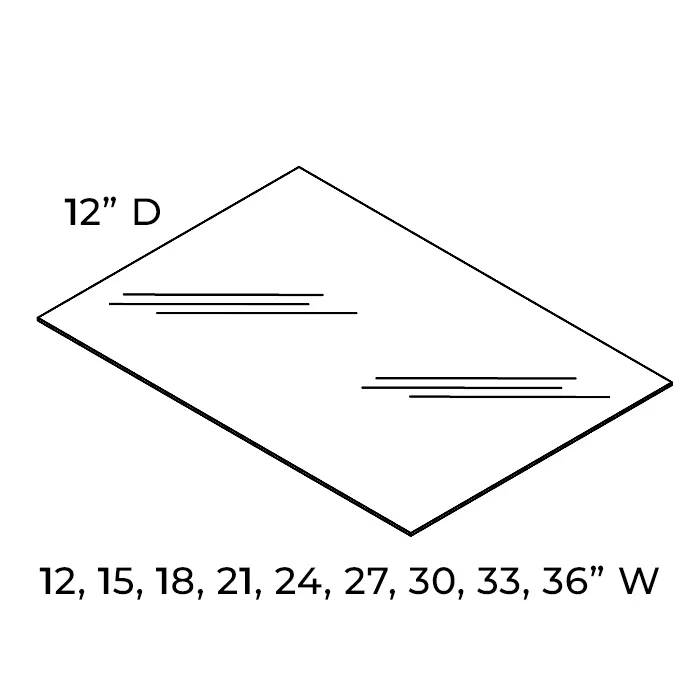 White Shaker For 36" wide wall cabinets
