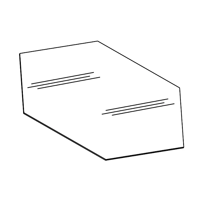 White Shaker For 24" wall diagonal corner cabinets
