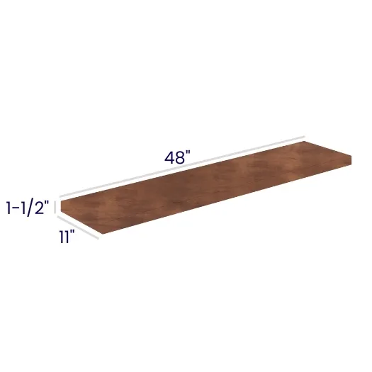Red Cherry Floating Shelves · 48 & 60 inch