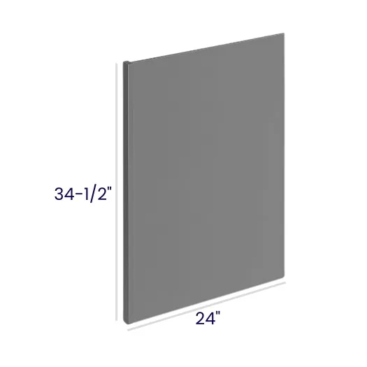 Heather Gray Shaker Panels · Dishwasher End