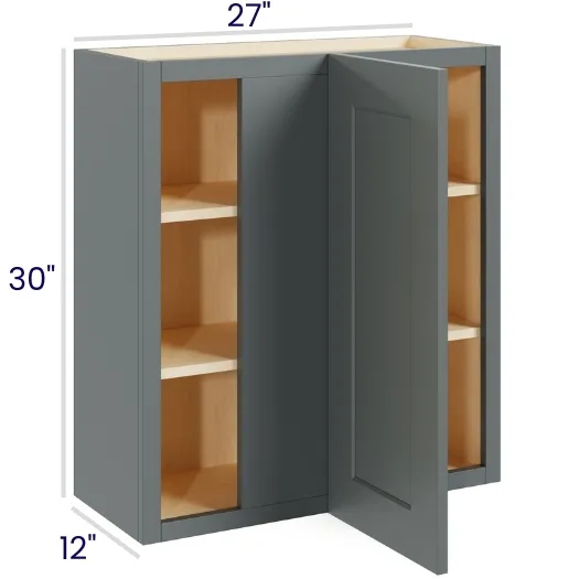 Heather Gray Shaker Wall Blind Cabinets