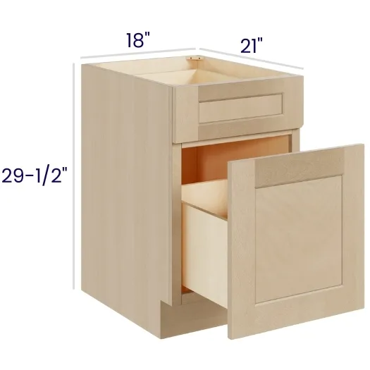 Natural Birch File Drawer Base