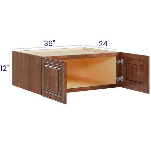 Red Cherry 36" Refrigerator Wall Cabinets