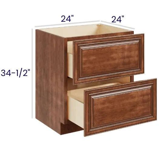 Red Cherry 2 Drawer Bases