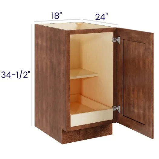 Red Cherry Full Height Single Door Bases With One Rollout