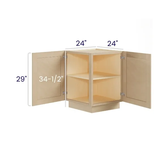 Natural Birch Base End Cabinet