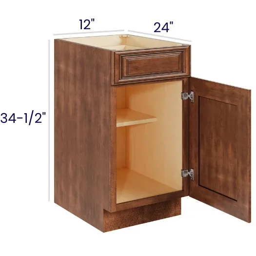Red Cherry Single Door Single Drawer Bases