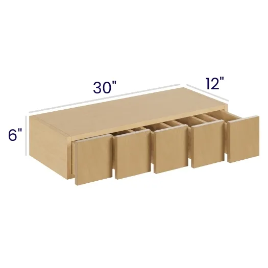 Oak Shaker Wall Spice Drawer