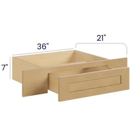 Oak Shaker Vanity Knee Drawer