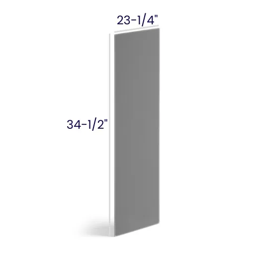Heather Gray Shaker Panels · Base Skin Veneer
