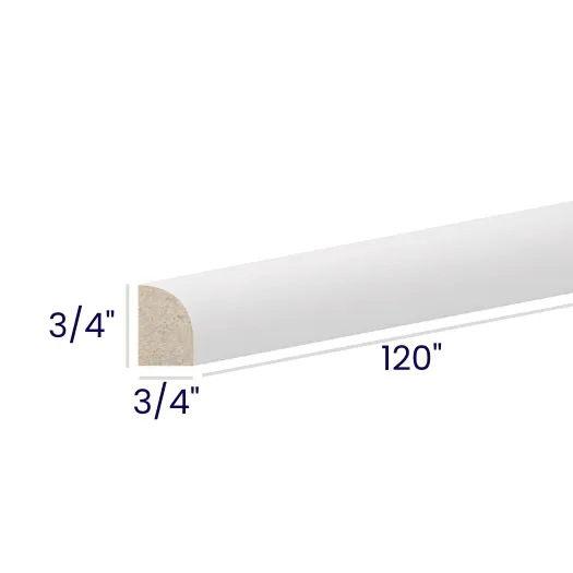 White Shaker Moldings · Quarter Round