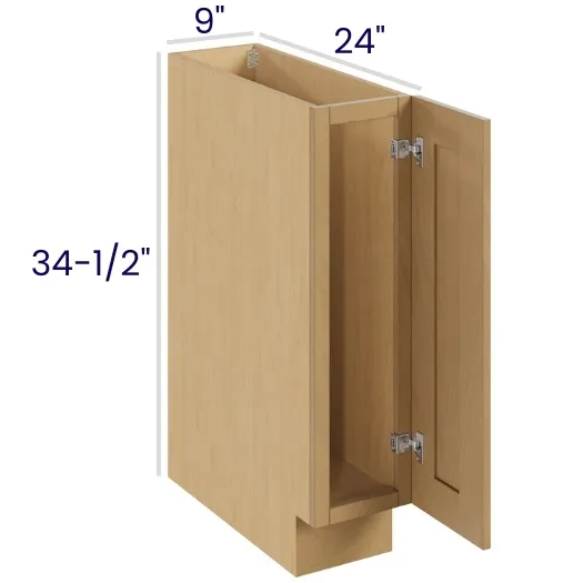 Oak Shaker Single Door Single Drawer Bases