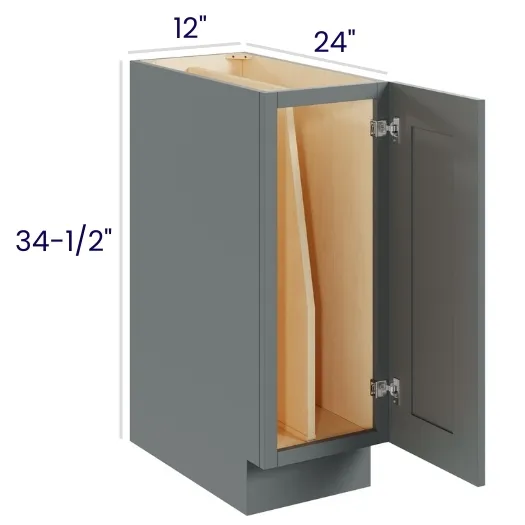 Heather Gray Shaker Full Height Tray Divider Bases