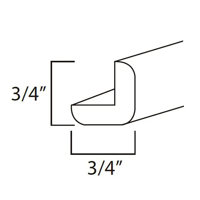 White Shaker Moldings · Outside Corner