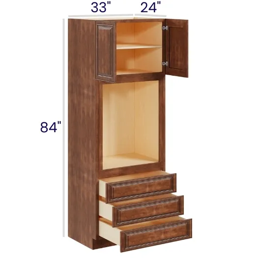 Red Cherry Oven Cabinets