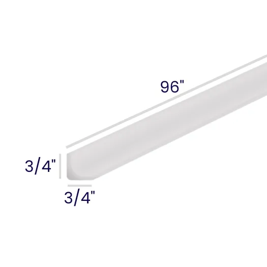 White Shaker Inside Corner Molding