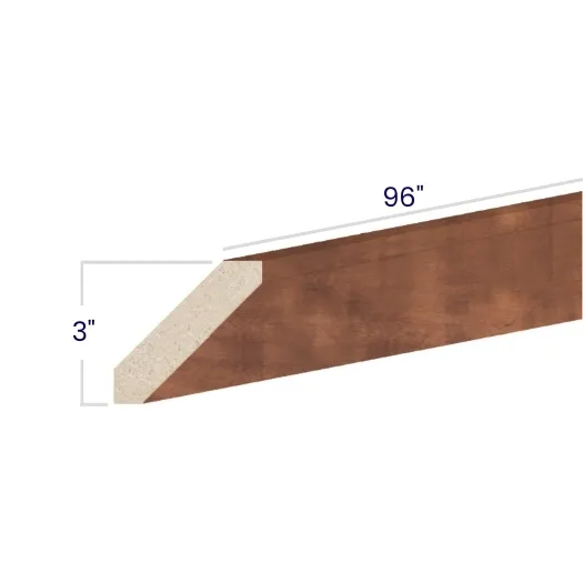Red Cherry Moldings · Long Angle Crown
