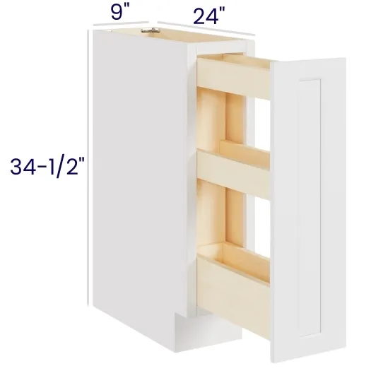 White Shaker Spice Pull Out