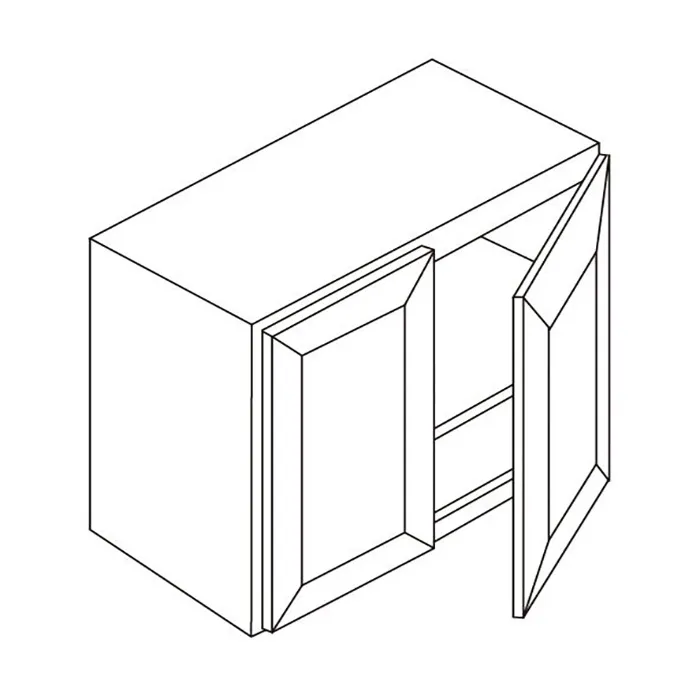 White Shaker 36" Bridge Cabinets