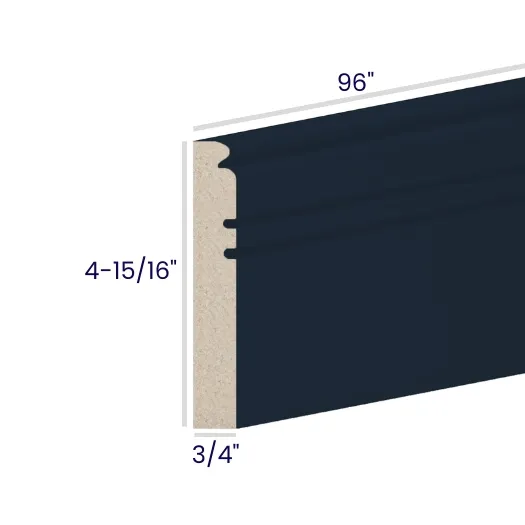 Navy Blue Shaker Moldings · Furniture Base