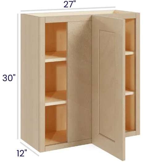Natural Birch Wall Blind Cabinets