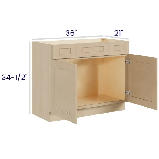 Natural Birch Vanity Combo Bases