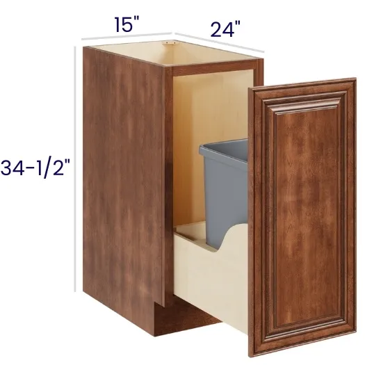 Red Cherry single bin waste container pull-out