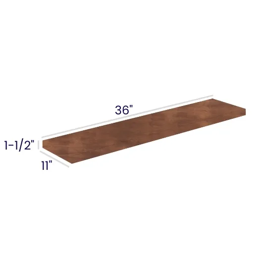 Red Cherry Floating Shelves · 36 inch