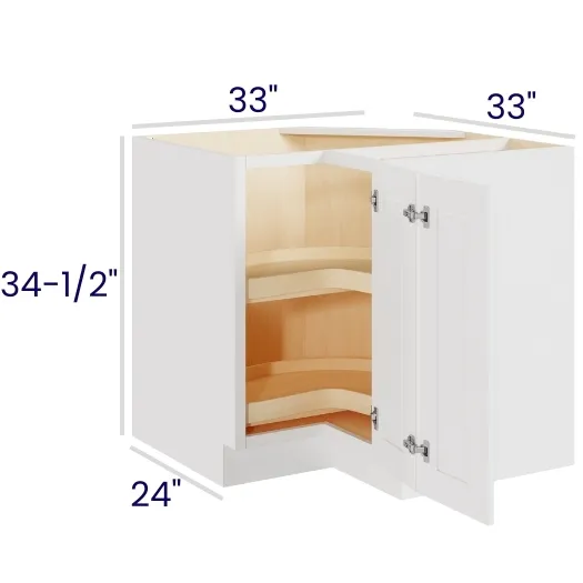 White Shaker Lazy Susan