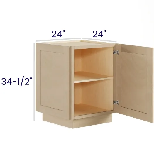 Natural Birch Base End Cabinet