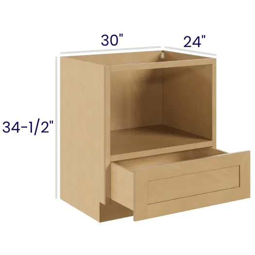 Oak Shaker Microwave Base