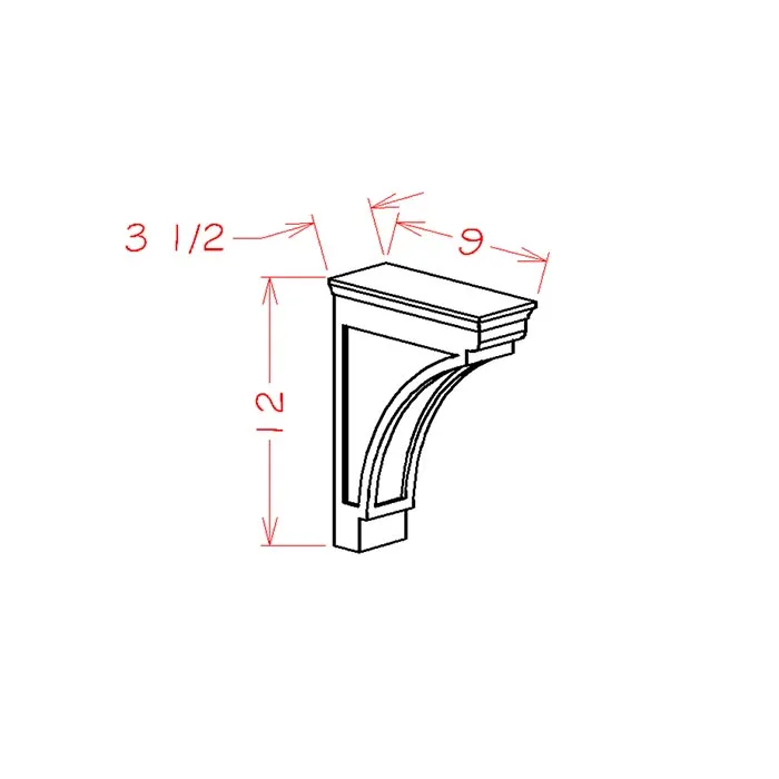 Navy Blue Shaker Corbels · Modern
