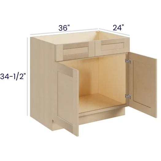 Natural Birch Sink Bases