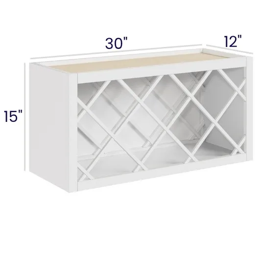White Shaker Wine Rack