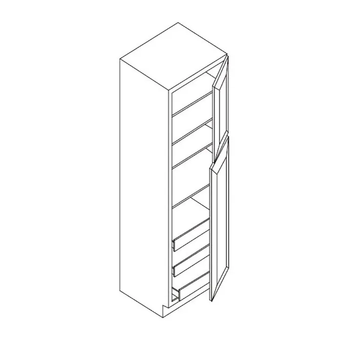 White Shaker Utility / Pantry Cabinets · 2 Doors