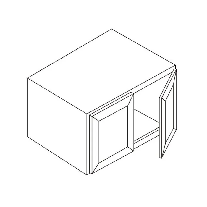 White Shaker Refrigerator Wall Cabinets