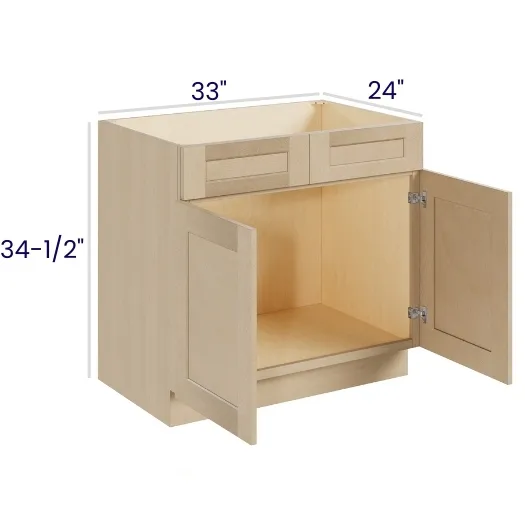Natural Birch Sink Bases