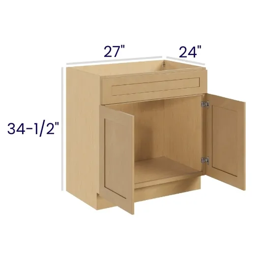 Oak Shaker Sink Bases