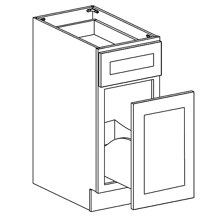 White Shaker Waste Bin