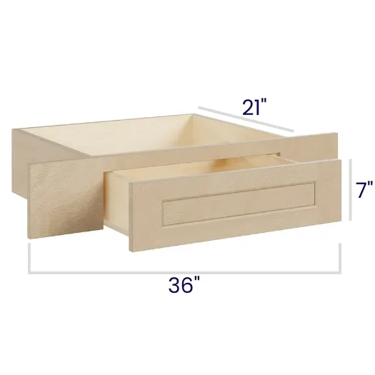 Natural Birch Vanity Knee Drawer