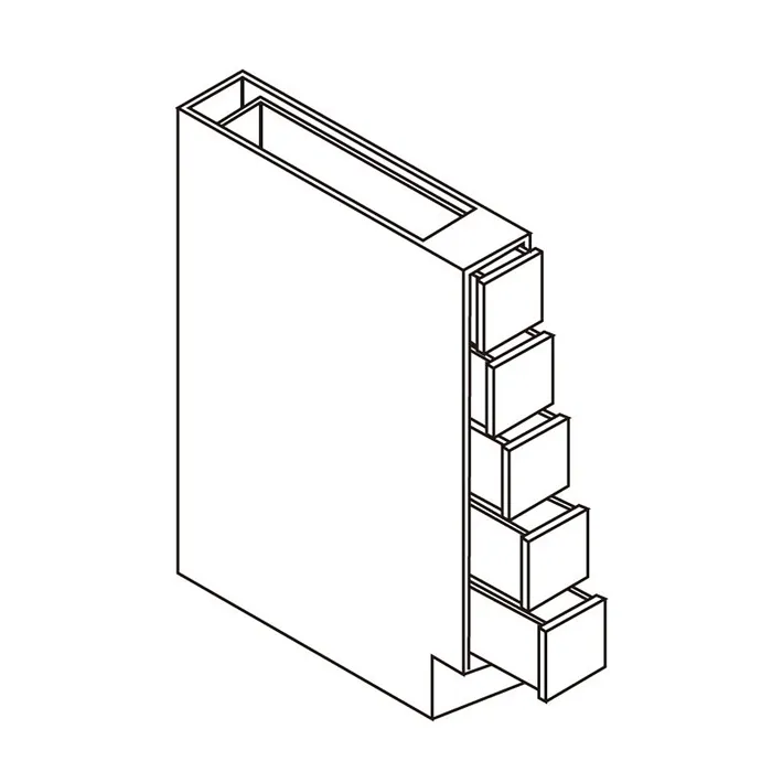 White Shaker Spice Drawers