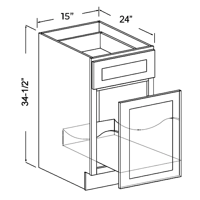 White Shaker Waste Basket Base