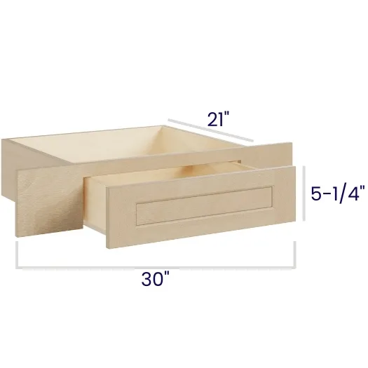 Natural Birch Desk Knee Drawer