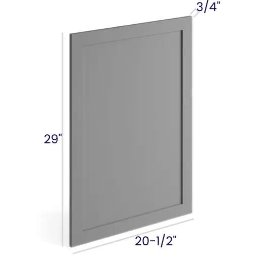 Heather Gray Shaker Panels · Vanity Decorative End