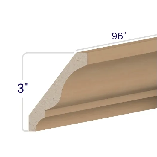 Oak Shaker Decorative Crown Molding