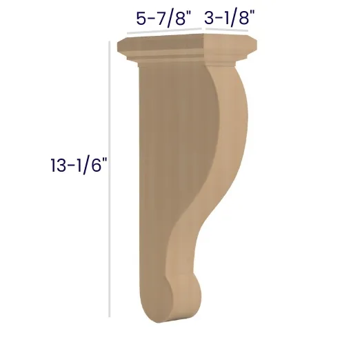 Oak Shaker Corbel