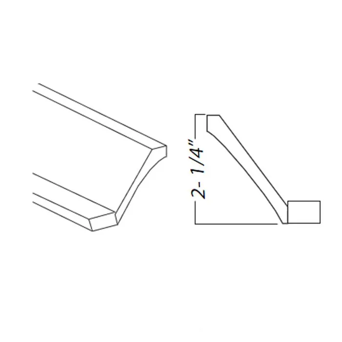 White Shaker Moldings · Small Crown
