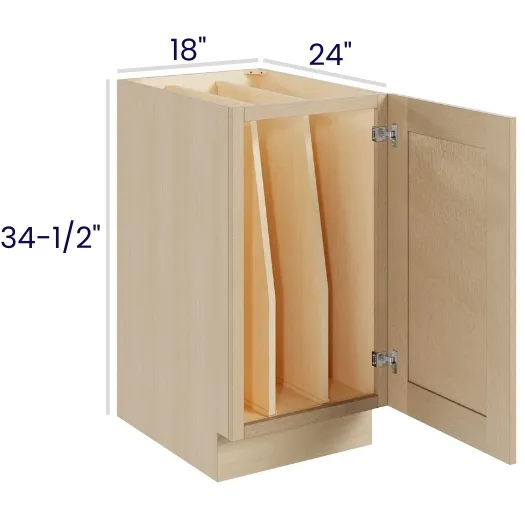 Natural Birch Full Height Tray Divider Bases