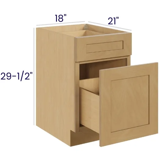 Oak Shaker File Drawer Base
